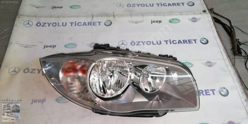 Çıkma BMW e87 1 serisi sağ düz far 0010137 Parça