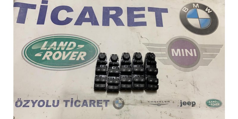 Çıkma  BMW F10-F01 PERDELİ KATLANIR DÖRTLÜ CAM DÜĞMESİ 0010761  Parça